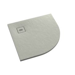 Schedline Protos Cement Stone Halbrunde Duschwanne 90x90 cm zement 3SP.P1O-9090/CT/ST-M1/CT/ST