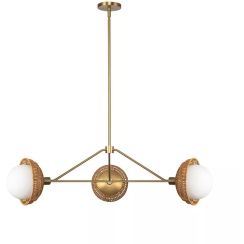 Elstead Lighting Perth Deckenlampe 3x40 W gold ALM-PERTH3-GD