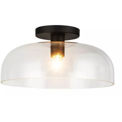Elstead Lighting Sylvia Deckenlampe 1x60 W schwarz ALM-SYLVIA-SF-BK-CL
