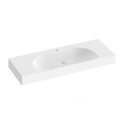 Ravak Lite Waschbecken 120x45 cm rechteckig Klassisch-Einbauwaschbecken weiß glanz XJX01212000