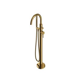 Omnires Y Badewannen- und Duscharmatur freistehend gold Y1233-SGL