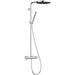 Hansgrohe Pulsify S Puro Duschset Wandmontage mit Thermostat mit Kopfbrause chrom 24222000