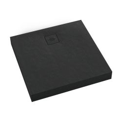 Schedline Nonlimits Black Stone Quadratische Duschwanne 80x80 cm schwarz 3ST.N2K-8080/C/ST-M1/C/ST