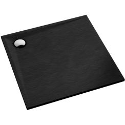 Schedline Libra Black Stone Quadratische Duschwanne 80x80 cm schwarz 3SP.L1K-8080/C/ST