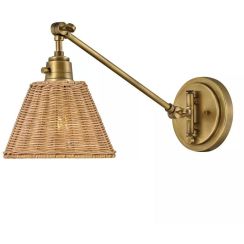 Elstead Lighting Arti Wandleuchte 1x60 W messing HK-ARTI-1W-HB-NR