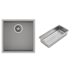 Set Tegranit-Spüle Teka Square 115230026, Abtropfbecken Teka 40199072