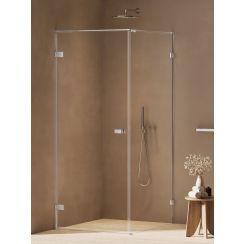 New Trendy Oxia Duschkabine 120x70 cm rechteckig chrom Glanz/durchsichtiges Glas AXJ-0059