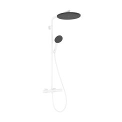Hansgrohe Raindance Alive S Duschset Wandmontage mit Thermostat mit Kopfbrause weiß 24594700