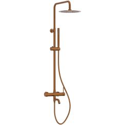 Balneo Cascade Duschset Wandmontage mit Kopfbrause kupfer H0301050505