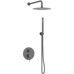 Balneo Cascade Duschset Unterputz mit Kopfbrause graphit H0301070606
