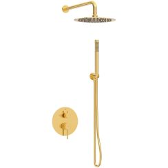 Balneo Cascade Duschset Unterputz mit Kopfbrause gold H0301030606
