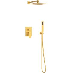 Balneo Cascade Duschset Unterputz mit Kopfbrause gold H0301040607