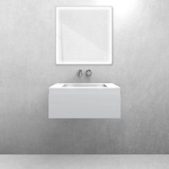 Set Waschbecken Oltens Stila 40200000, Badschrank Oltens Vernal 60009700
