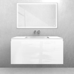 Set Waschbecken Oltens Stila 40203000, Badschrank Oltens Vernal 60015000