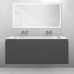 Set Waschbecken Oltens Stila 40204000, Badschrank Oltens Vernal 60016400