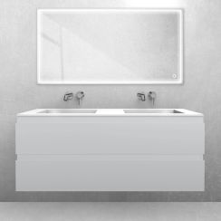 Set Waschbecken Oltens Stila 40205000, Badschrank Oltens Vernal 60019700