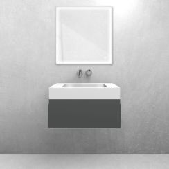 Set Waschbecken Oltens Stila 40000000, Badschrank Oltens Vernal 60009400
