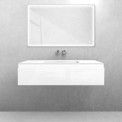Set Waschbecken Oltens Kalla 40208900, Badschrank Oltens Vernal 60011000