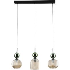 TK Lighting Sophia Green Cognac Pendelleuchte 3x10 W grün-braun 11147