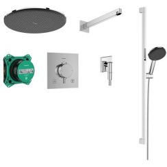 Hansgrohe Raindance Alive Select S Duschset Unterputz mit Thermostat mit Kopfbrause chrom 24622000