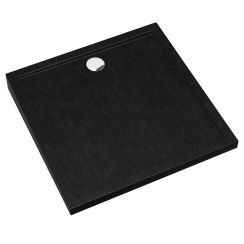 Schedline Sharper Black Stone Quadratische Duschwanne 90x90 cm schwarz 3S.S2K-9090/C/ST