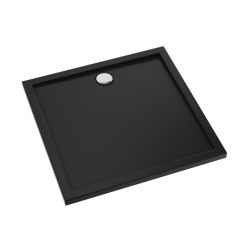 Schedline Sharper Black Mat Quadratische Duschwanne 80x80 cm schwarz 3S.S1K-8080/C/MG