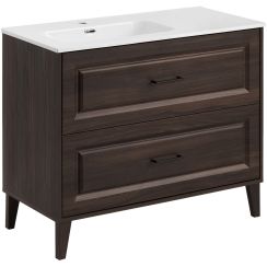 Set Badschrank Comad Dorothy Ristretto DOROTHY RISTRETTO 82-100-46-2S, Waschbecken Comad Go 2 GO 2 100CM L DP ( E-8095-100L )