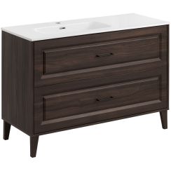 Set Badschrank Comad Dorothy Ristretto DOROTHY RISTRETTO 82-120-46-2S, Waschbecken Comad Go 2 GO 2 120CM L DP ( E-8095-120L )