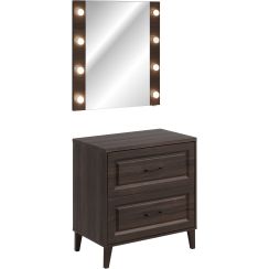 Set Badschrank Comad Dorothy Ristretto DOROTHY RISTRETTO 82-80-46-2S, Spiegel Comad Dorothy Ristretto DOROTHY RISTRETTO 84-80, RISTRETTO 89-80-46 M