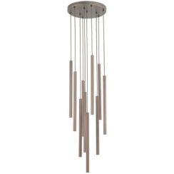 TK Lighting Ferro Pendelleuchte x8 W braun 11493