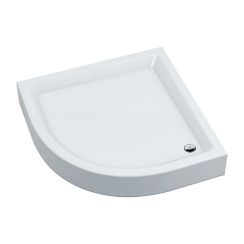 Omnires Invest Project Halbrunde Duschwanne 90x90 cm weiß INVESTPROJECT90BP