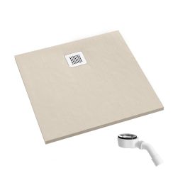 Schedpol Kalait Cashmere Stone Quadratische Duschwanne 90x90 cm beige 3.3201/PK/ST-M2