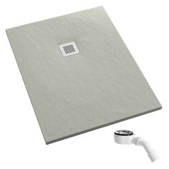 Schedpol Kalait Cement Stone Rechteckige Duschwanne 170x80 cm zement 3.3113/CT/ST-M2