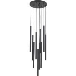 TK Lighting Ferro Pendelleuchte x8 W schwarz 11492