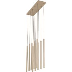 TK Lighting Ferro Pendelleuchte x8 W sandig-champagner 11491