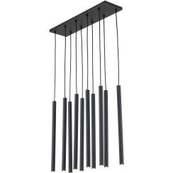 TK Lighting Ferro Pendelleuchte x8 W schwarz 11489