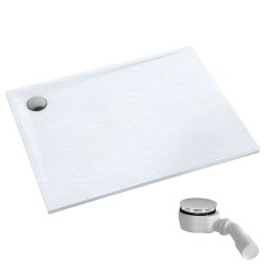 Schedpol Etrusco White Stone Rechteckige Duschwanne 110x90 cm weiß 3.477/B/ST