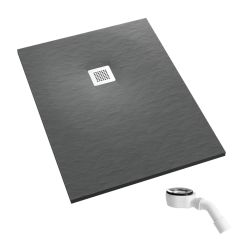 Schedpol Kalait Grey Stone Rechteckige Duschwanne 120x70 cm grau 3.3136/S/ST-M2