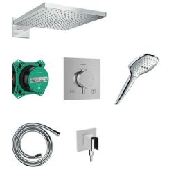 Hansgrohe Raindance E Duschset Unterputz mit Thermostat mit Kopfbrause chrom 24623000