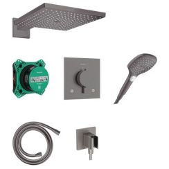 Hansgrohe Raindance E Duschset Unterputz mit Thermostat mit Kopfbrause schwarz 24623340