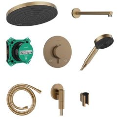 Hansgrohe Pulsify S Duschset Unterputz mit Thermostat mit Kopfbrause || 24624140