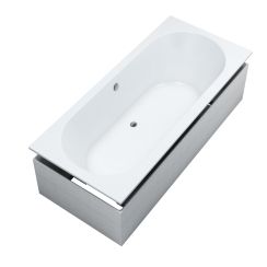 Schedpol Viona SET Wanne mit Träger 180x80 cm weiß 3.1567-9.114