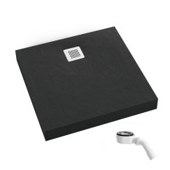 Schedpol New Horizons Black Stone Quadratische Duschwanne 100x100 cm schwarz 3.3402/C/ST-M2