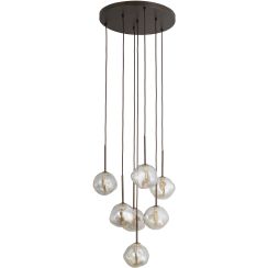 TK Lighting Lava Pendelleuchte 4x8 W braun 11328