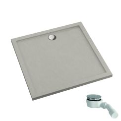 Schedpol Caspar New Cement Stone Quadratische Duschwanne 80x80 cm zement 3.2830/CT/ST