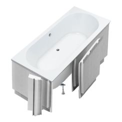 Schedpol Viona White Mat SET Badewanne mit Verkleidung 180x80 cm weiß 3.567/B/MG/OULED/S