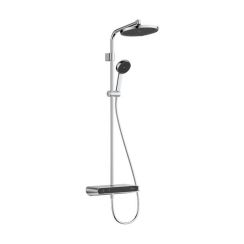 Hansgrohe Activera S Duschset Wandmontage mit Thermostat mit Kopfbrause chrom 28638000
