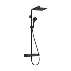 Hansgrohe Activera Q Duschset Wandmontage mit Thermostat mit Kopfbrause schwarz 28649670