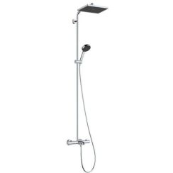 Hansgrohe Activera Q Duschset Wandmontage mit Thermostat mit Kopfbrause chrom 28753000