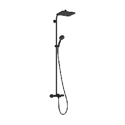 Hansgrohe Activera Q Duschset Wandmontage mit Thermostat mit Kopfbrause schwarz 28753670